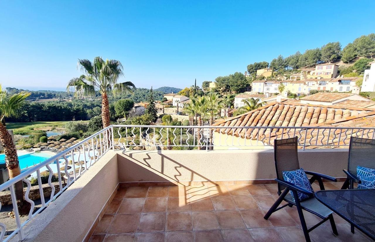 Hameau Des Amandiers Vue Mer - Piscine, Golf Et Tennis Prive Saint-Cyr-sur-Mer Kültér fotó