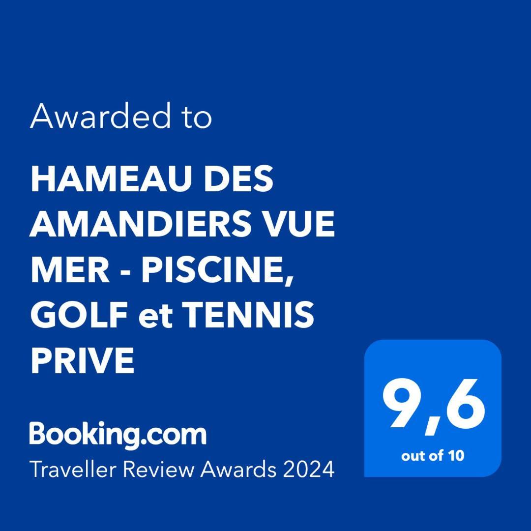 Hameau Des Amandiers Vue Mer - Piscine, Golf Et Tennis Prive Saint-Cyr-sur-Mer Kültér fotó